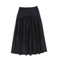 VALENTINA BLACK TAFFETA POCKET SKIRT