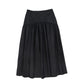 VALENTINA BLACK TAFFETA POCKET SKIRT
