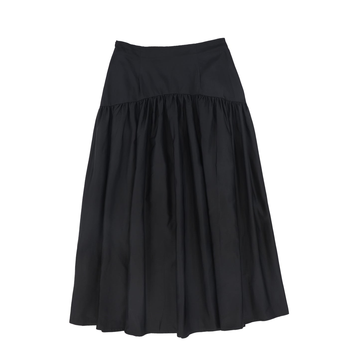 VALENTINA BLACK TAFFETA POCKET SKIRT