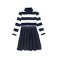 BACE COLLECTION NAVY STRIPE SWEATSHIRT DRESS