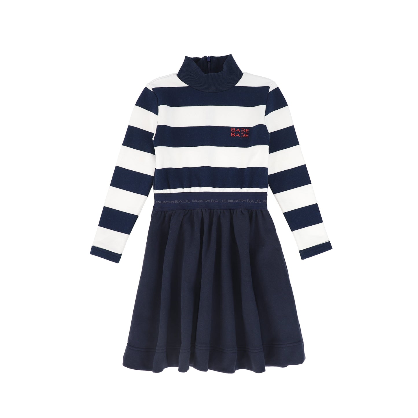 BACE COLLECTION NAVY STRIPE SWEATSHIRT DRESS