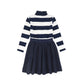 BACE COLLECTION NAVY STRIPE SWEATSHIRT DRESS