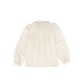 BAMBOO BEIGE PLEAT PETER PAN COLLAR BLOUSE