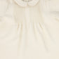 BAMBOO BEIGE PLEAT PETER PAN COLLAR BLOUSE