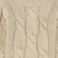 LE BOURDON BEIGE CABLE KNIT CHUNKY SWEATER