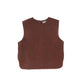 BACE COLLECTION BURGUNDY BOUCLE WOOL VEST
