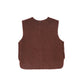 BACE COLLECTION BURGUNDY BOUCLE WOOL VEST