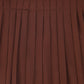 BACE COLLECTION BURGUNDY GATHERED WAIST PLEAT SKIRT