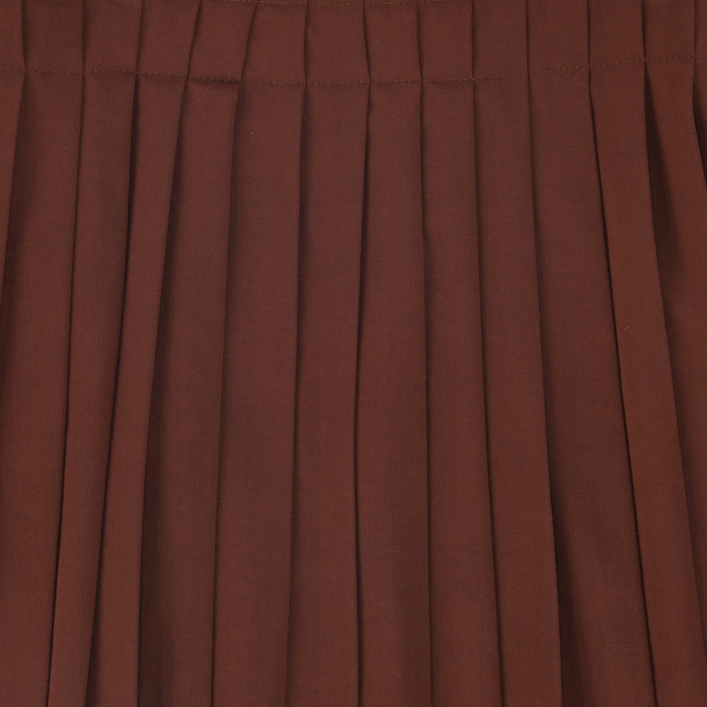 BACE COLLECTION BURGUNDY GATHERED WAIST PLEAT SKIRT
