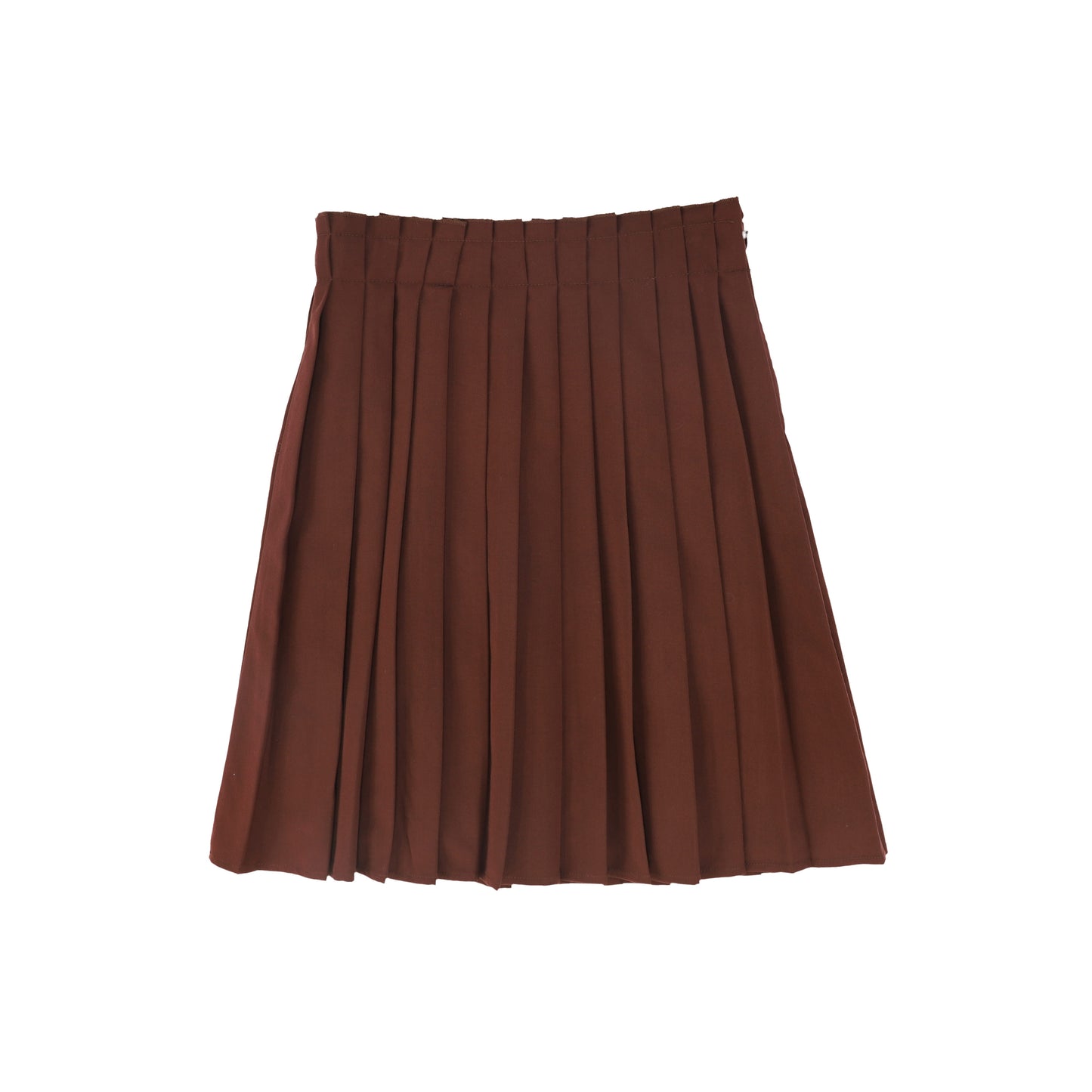 BACE COLLECTION BURGUNDY GATHERED WAIST PLEAT SKIRT