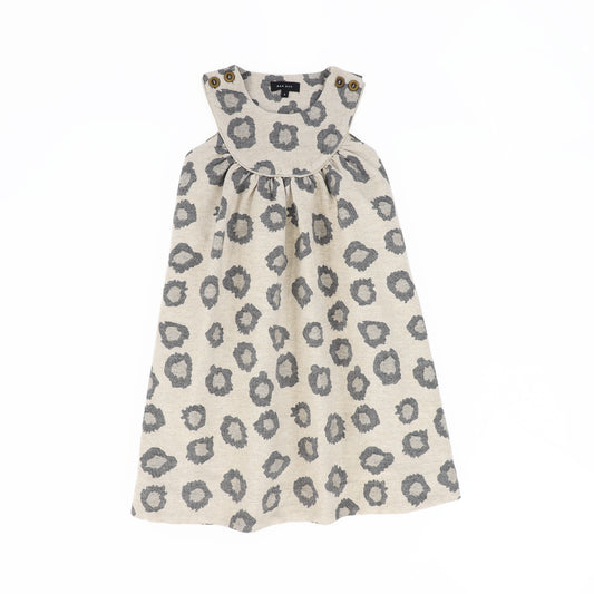 BAMBOO BEIGE LEOPARD PIPED JUMPER