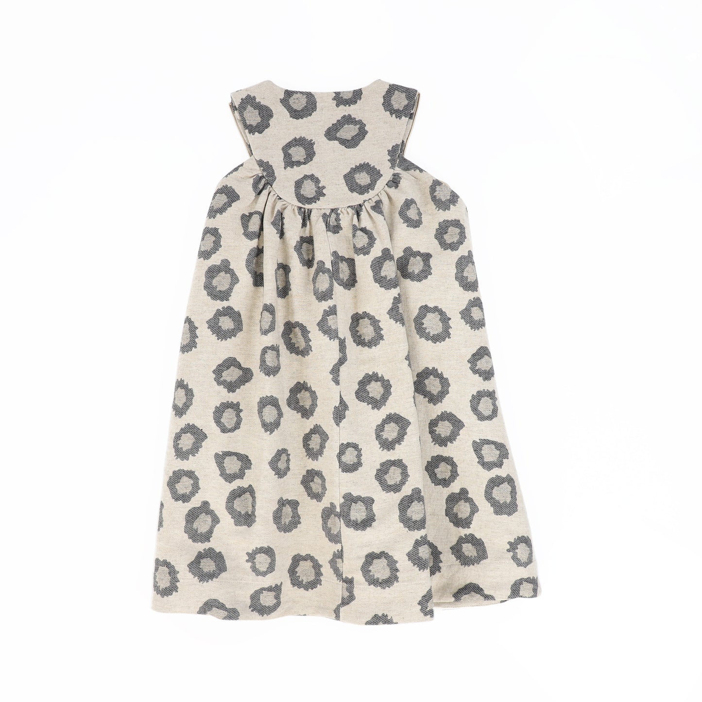 BAMBOO BEIGE LEOPARD PIPED JUMPER