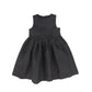 BAMBOO BLACK TEXTURED BROCADE WAISTED JUMPER