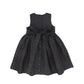 BAMBOO BLACK TEXTURED BROCADE WAISTED JUMPER