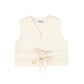 VALENTINA CREAM BOW FRONT VEST