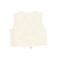VALENTINA CREAM BOW FRONT VEST
