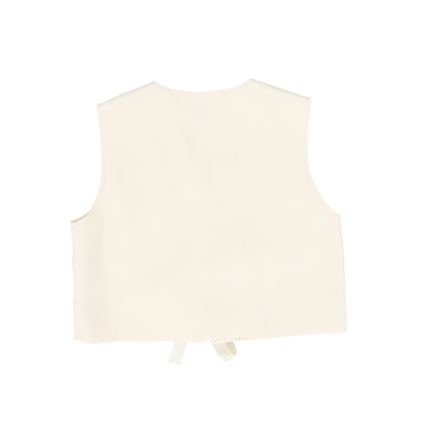 VALENTINA CREAM BOW FRONT VEST