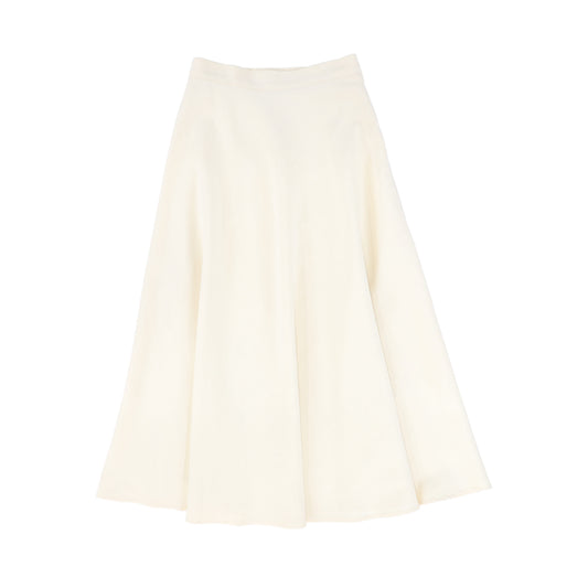 VALENTINA CREAM WAISTED A-LINE MAXI SKIRT