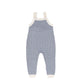 ANALOGIE BLUE/CREAM HEIRLOOM KNIT OVERALLS