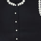 VALENTINA BLACK PEARL TRIMMED VEST