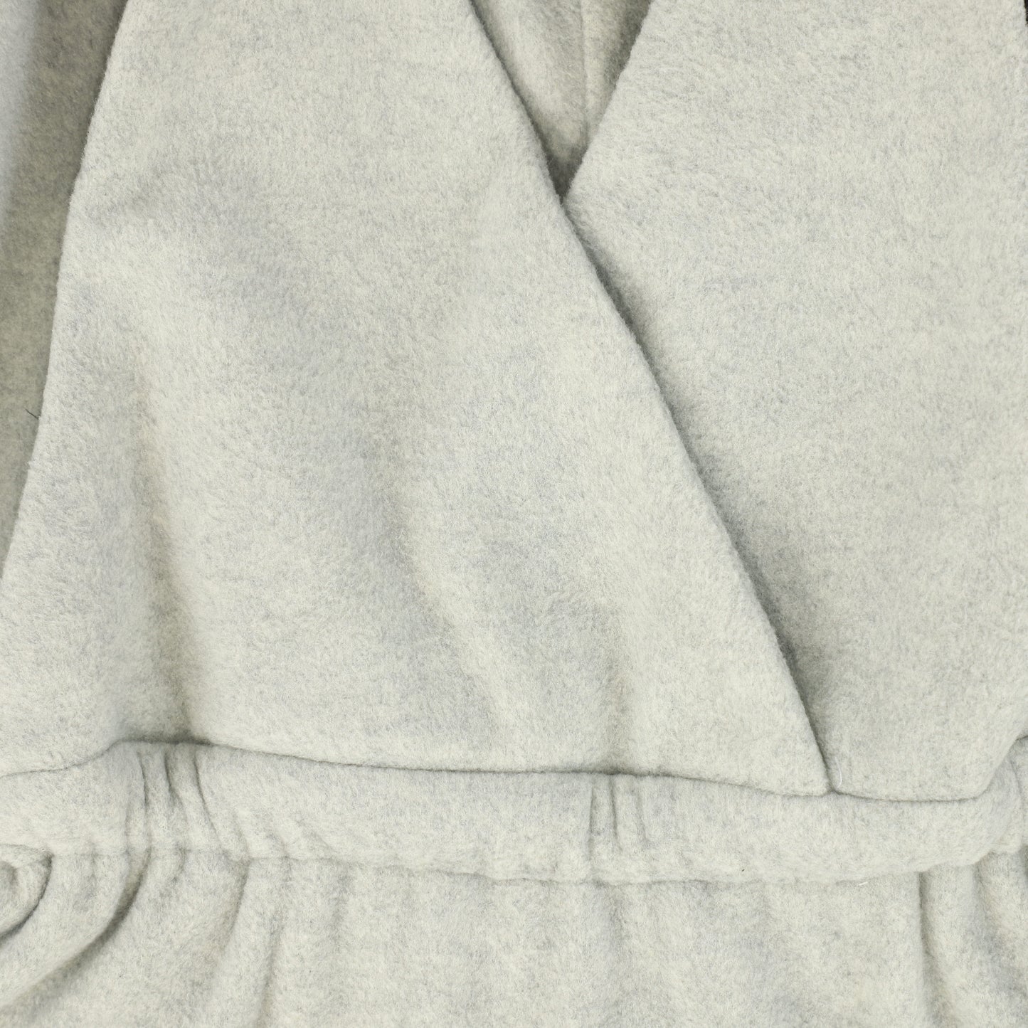 VALENTINA GREY WOOL PANELED JUMPER