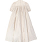 FRANCESCA GUILIANO PINK TAFFETA LACE V DESIGN GOWN