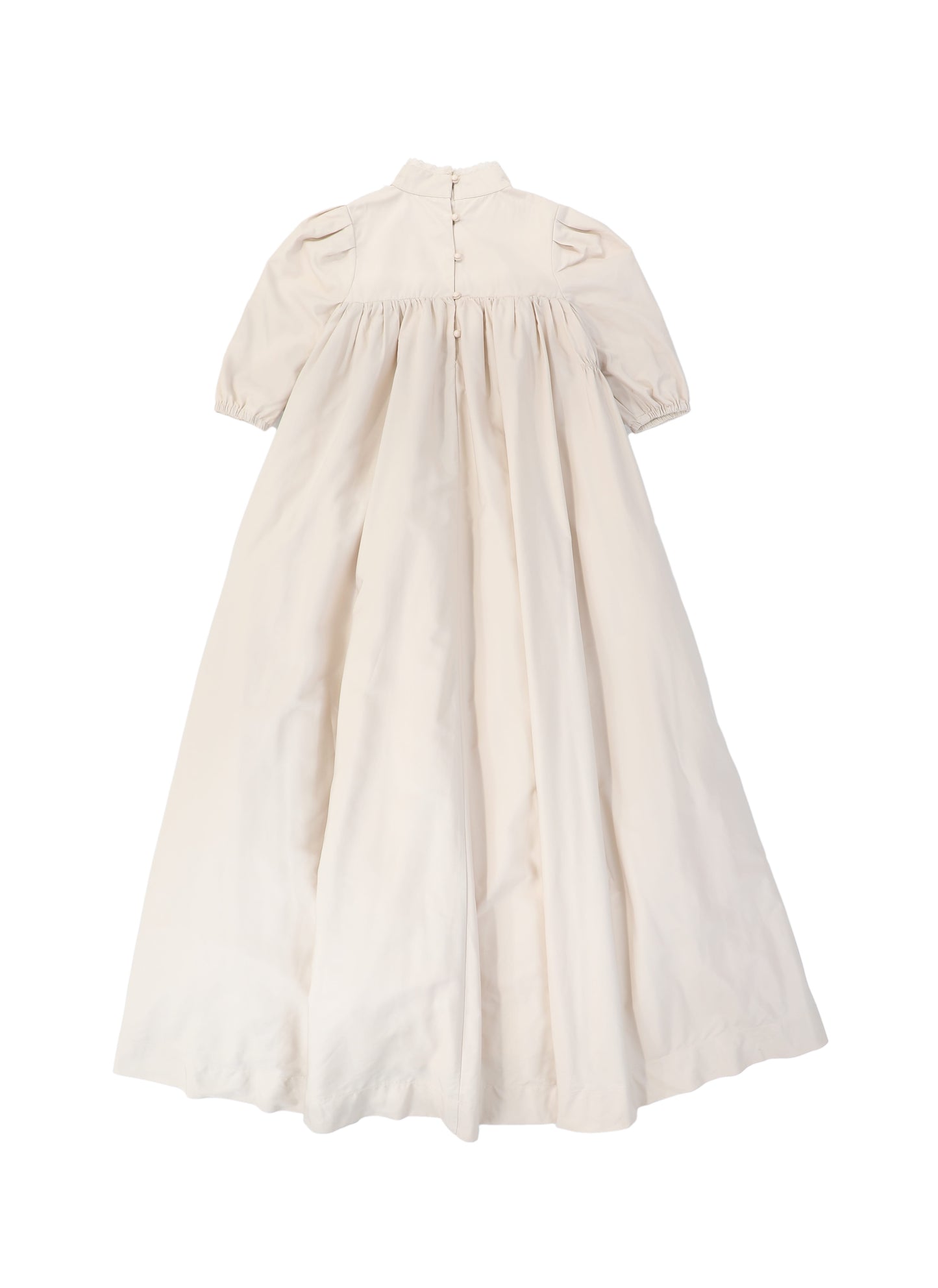 FRANCESCA GUILIANO PINK TAFFETA LACE V DESIGN GOWN