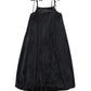 VALENTINA BLACK VELOUR BUBBLE HEM JUMPER