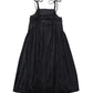 VALENTINA BLACK VELOUR BUBBLE HEM JUMPER