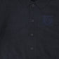 LE BOURDON NAVY LOGO COLLARED CARDIGAN