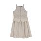 BAMBOO BEIGE WOOL WAISTCOAT DRESS