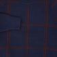 BAMBOO NAVY PLAID KNIT SWEATER