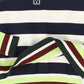 VALENTINA NAVY WIDE STRIPED TRIMMING SWEATER