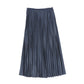 VALENTINA BLUE STRIPE DENIM MAXI SKIRT