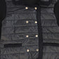 VALENTINA BLACK PUFFER DOUBLE BREASTED JACKET