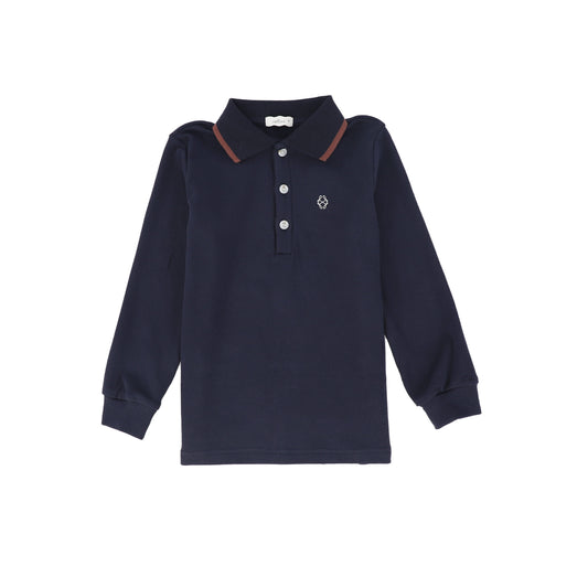 COTTIER NAVY TRIM POLO SHIRT