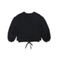 VALENTINA BLACK PUFF SLEEVE SWEATSHIRT