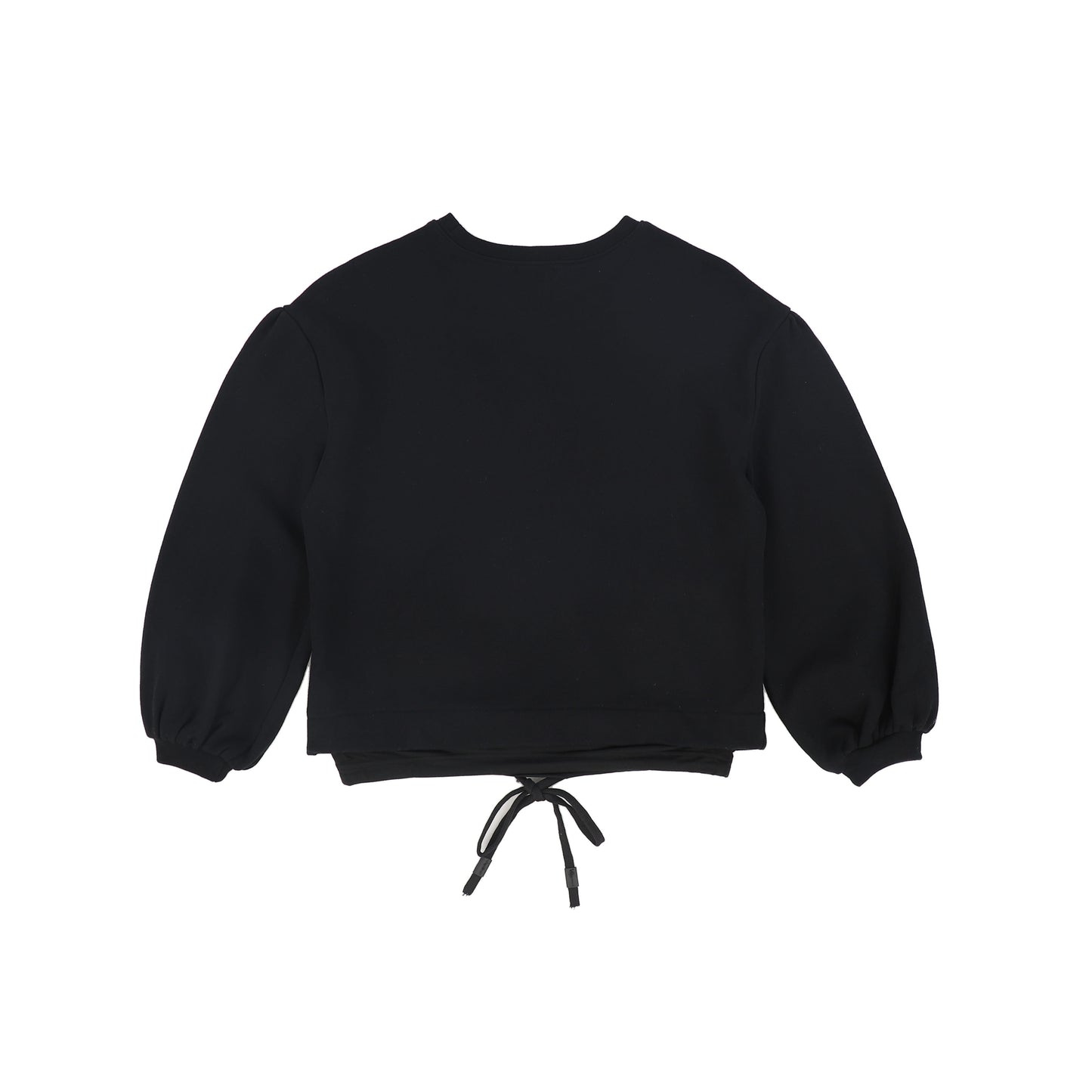 VALENTINA BLACK PUFF SLEEVE SWEATSHIRT