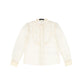 FRANCESCA GUILIANO IVORY LATTICE TULLE BLOUSE