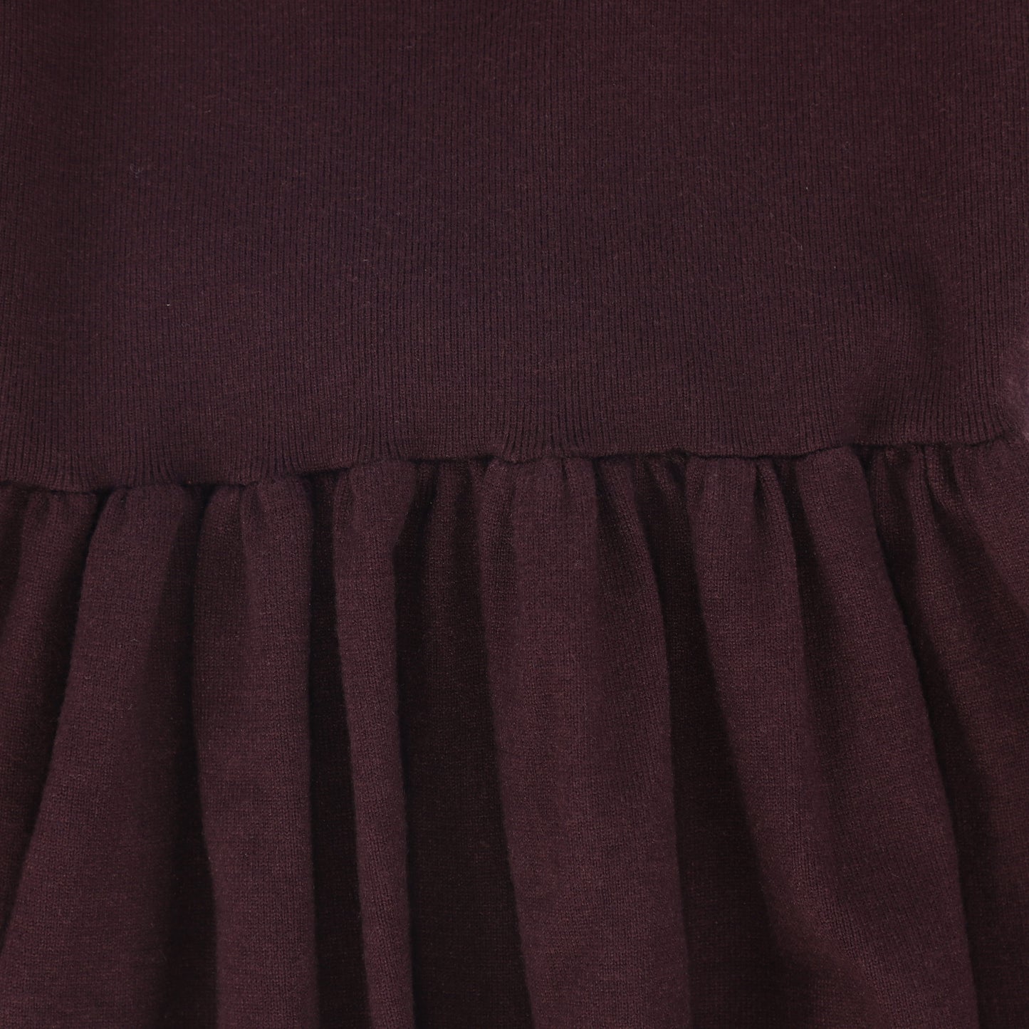 BAMBOO BURGUNDY FLARE KNIT JUMPER