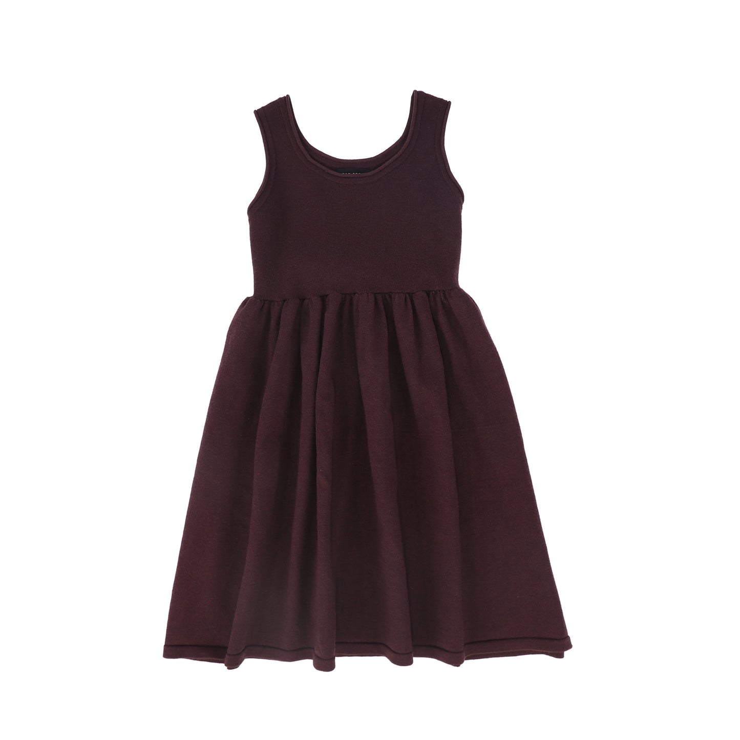 BAMBOO BURGUNDY FLARE KNIT JUMPER