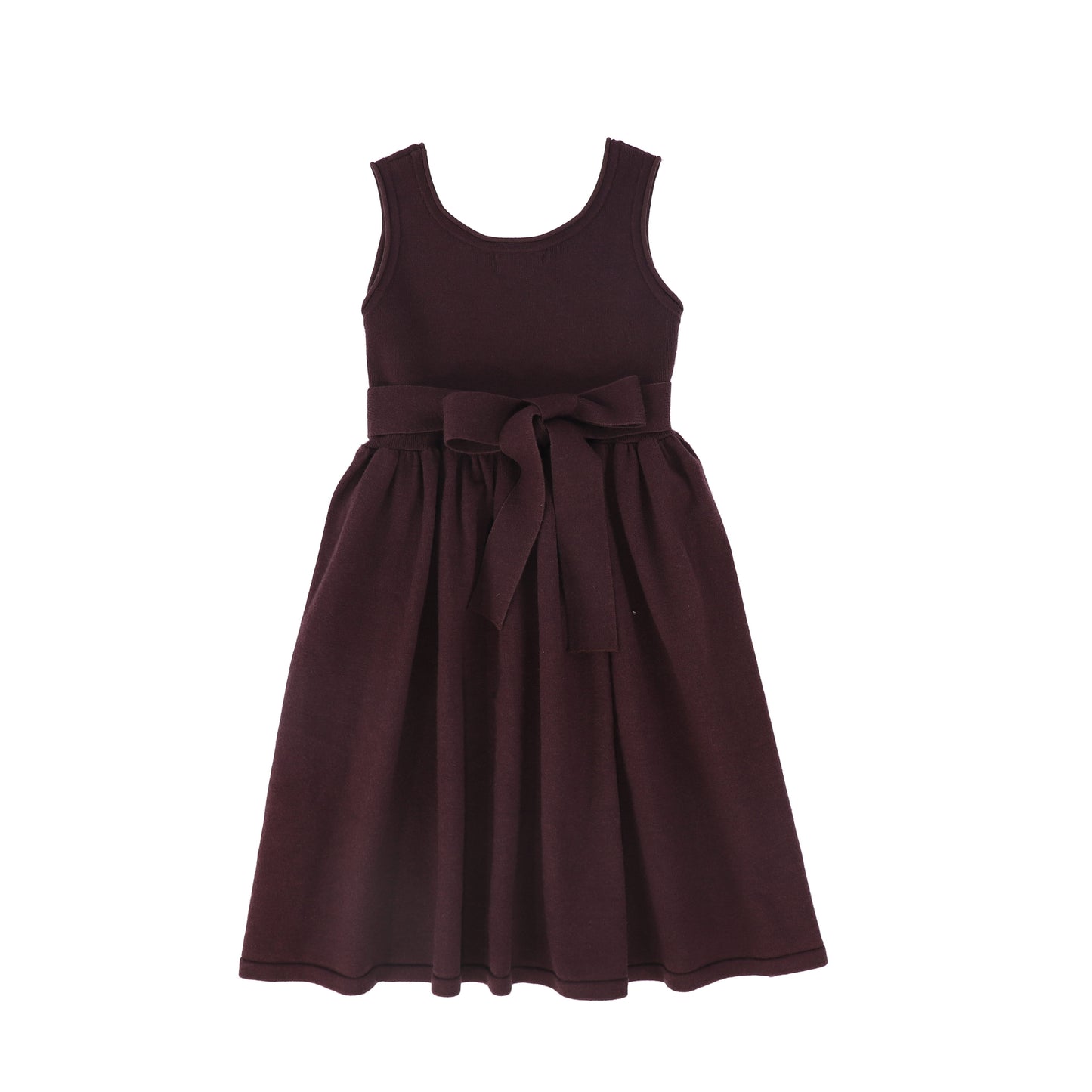BAMBOO BURGUNDY FLARE KNIT JUMPER