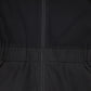VALENTINA BLACK DENIM/SWEATSHIRT ZIPPER DRESS