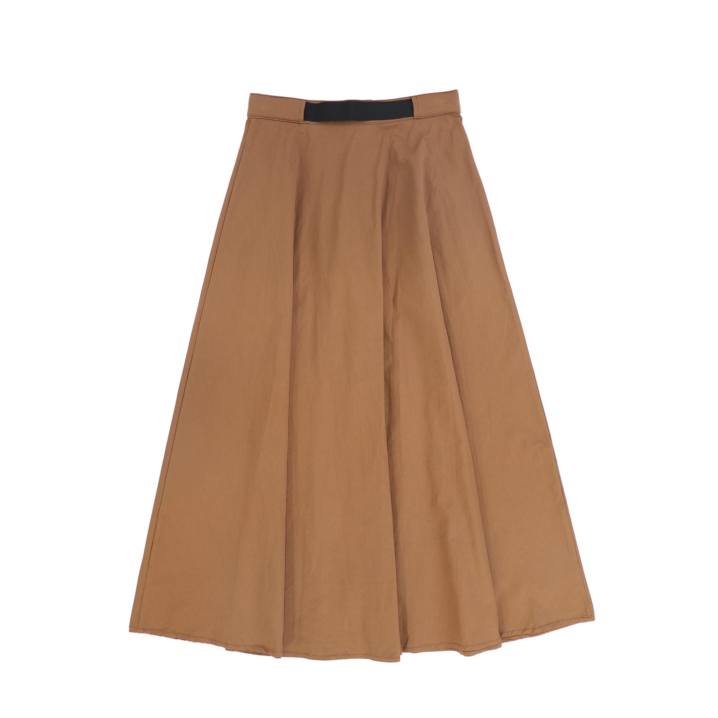 VALENTINA CAMEL BELT WAISTED MIDI SKIRT