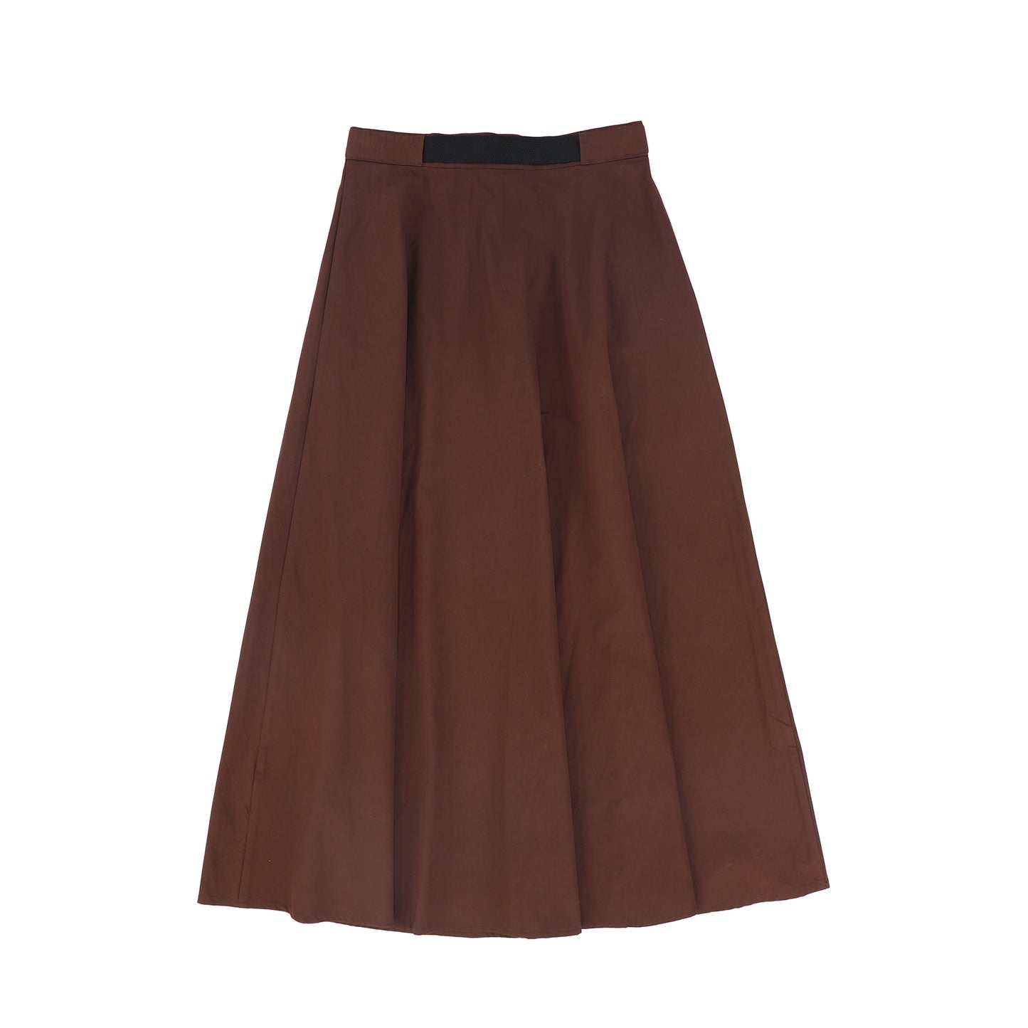 VALENTINA BURGUNDY BELT WAISTED MIDI SKIRT