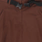 VALENTINA BURGUNDY BELT WAISTED MIDI SKIRT