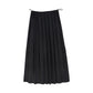VALENTINA BLACK GATHERED TOGGLE MAXI SKIRT