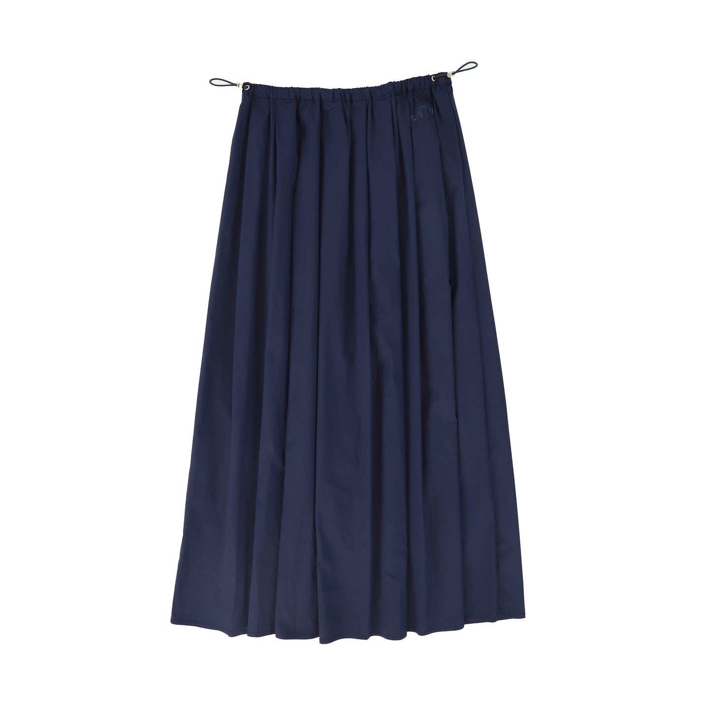 VALENTINA NAVY GATHERED TOGGLE MAXI SKIRT