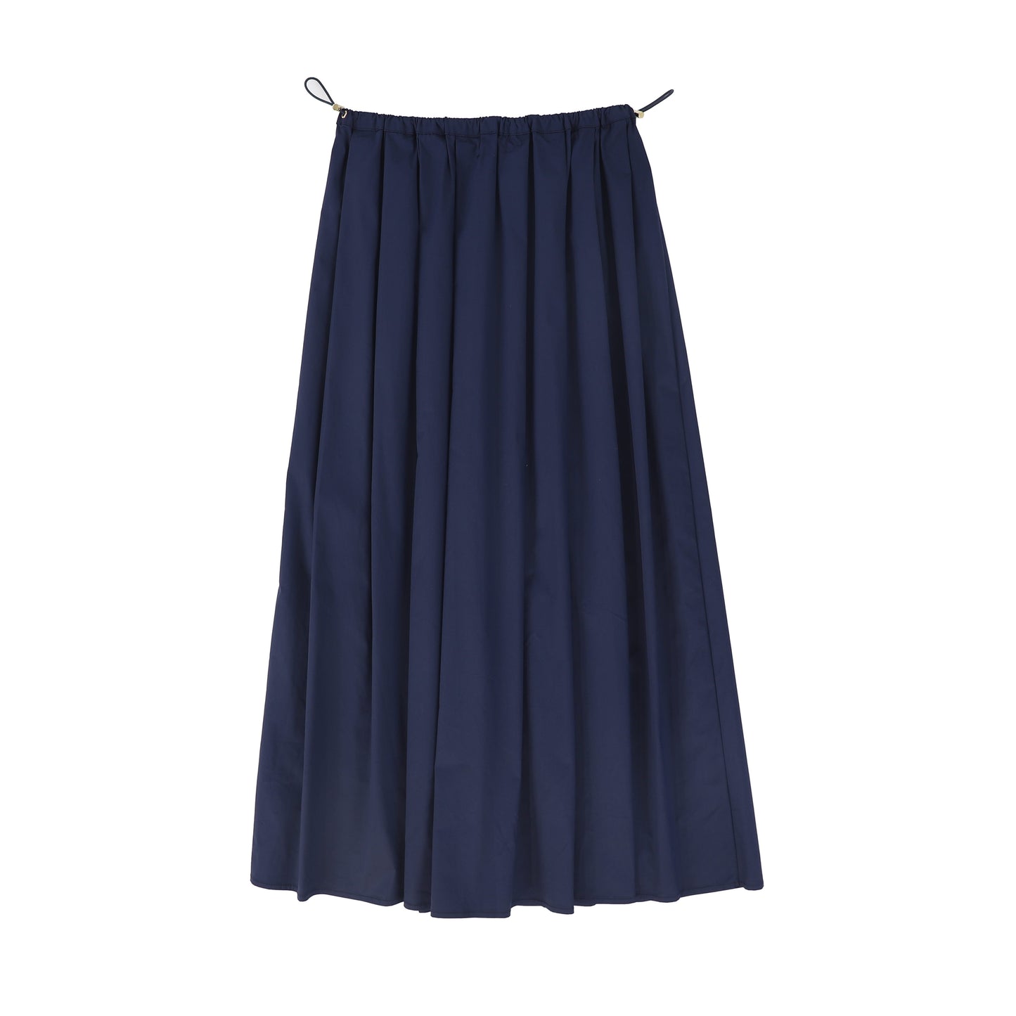 VALENTINA NAVY GATHERED TOGGLE MAXI SKIRT