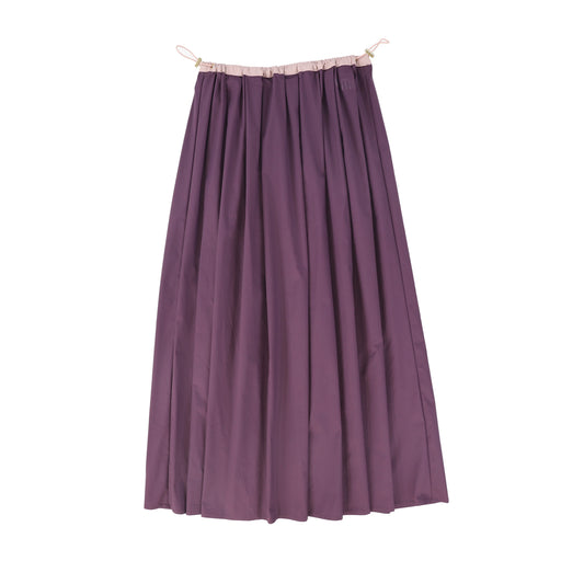 VALENTINA PURPLE GATHERED TOGGLE MAXI SKIRT